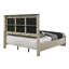 Très grand lit oriental en lin et beige Travonte-768140473