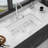 32" Undermount Single Bowl Ceramic Kitchen Sink - Dual Mount White Ceramic Rectangular Deep Single Bowl Sink Basin
