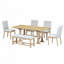 Ensemble de table de salle à manger extensible 6 pièces Farmhouse-1642271336-1642271338-1642271348