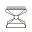 Alexandria 24" Side Table With Bone Inlay And Brass