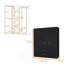 Armoire 2 portes noire tout-en-un
