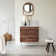 Ava Backsplash in Moon Premium Terrazzo for 48" Vanity