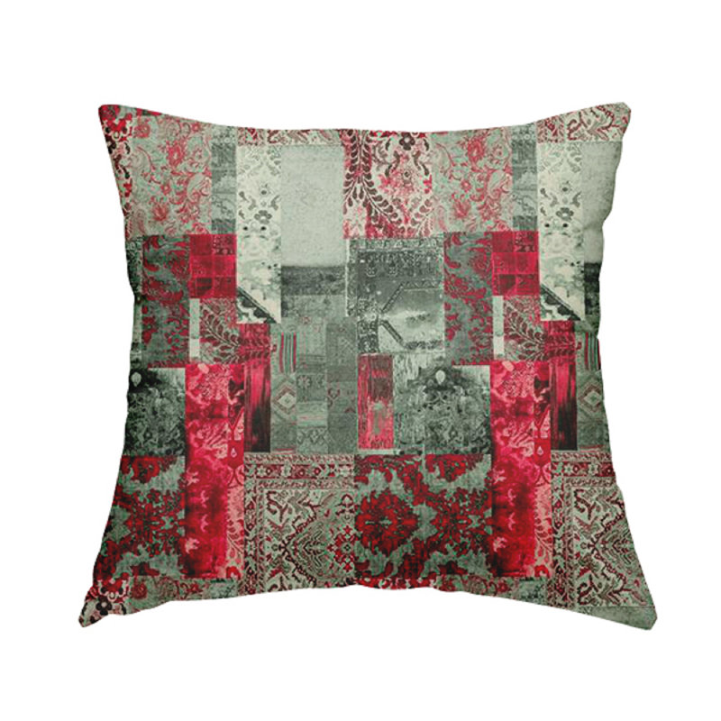 Carlo Patchwork Square Throw Cushion, 55cm H x 55cm W x 5cm D