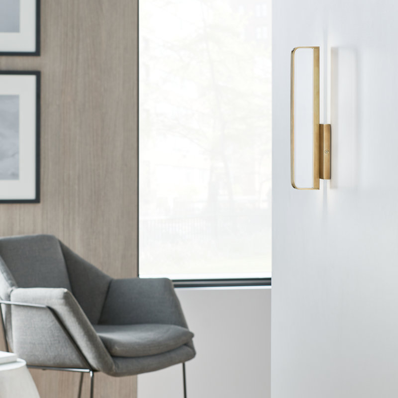 Banda 1 - Light LED Bath Bar, Natural Brass