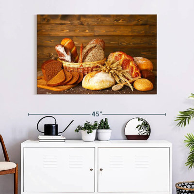 Assortiment de pain - reproduction sur toile tendue