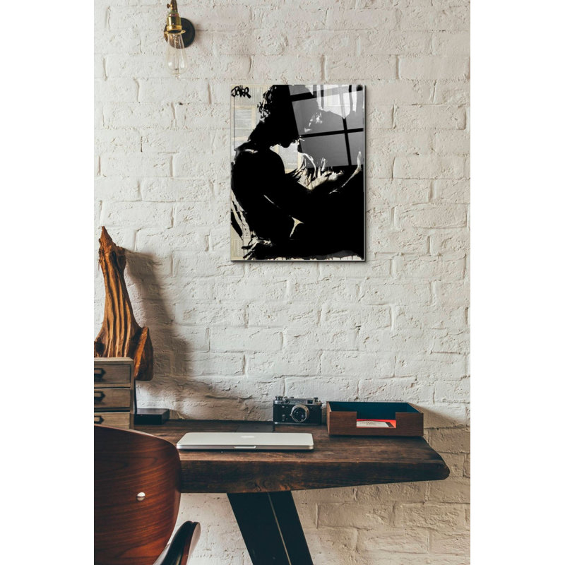 Art mural en verre Trinx «Connexion 2» par Loui Jover, 16" H x 12" W x 0.12" D