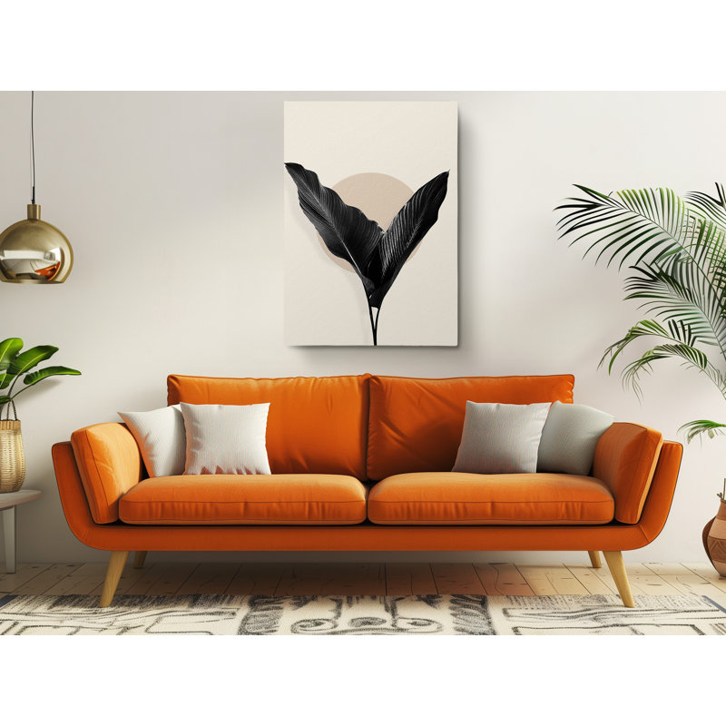 Modern Minimalist Tropical Painting Fine Art Canvas Print