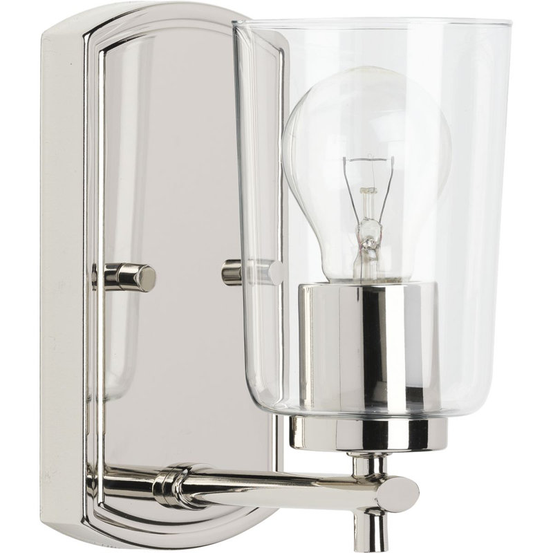 Kilpatrick Dimmable Bath Sconce, Polished Nickel