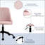 Fauteuil de bureau à dossier moyen en velours pivotant pour ordinateur de bureau ou chambre à coucher-241695812