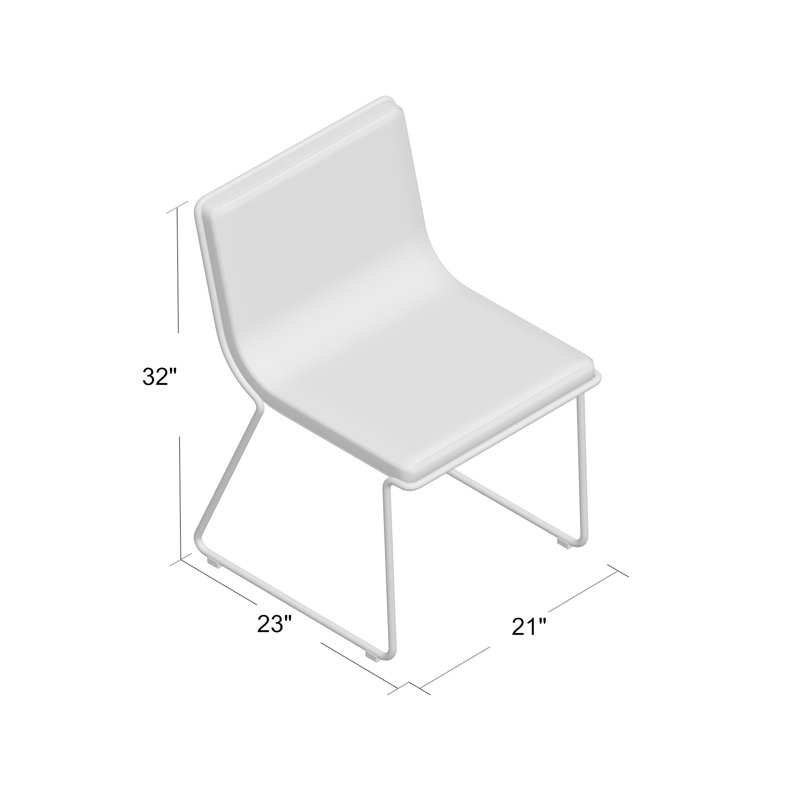 Chaise de salle à manger rembourrée Noelani, Gris foncé / Rouge