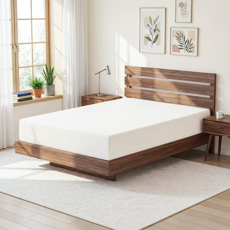 Medium Firm Cooling Gel Memory Foam Mattress in A Box with Removable Cover, Full, 8"