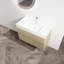 Meuble-lavabo mural avec lavabo en résine