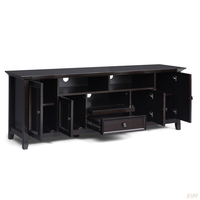 Amherst - 72" Wide TV Media Stand, Charcoal