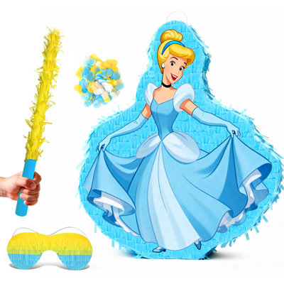 4 Pcs Cinderella Princess Pinata, Cinderella Princess Pinatas Bundle