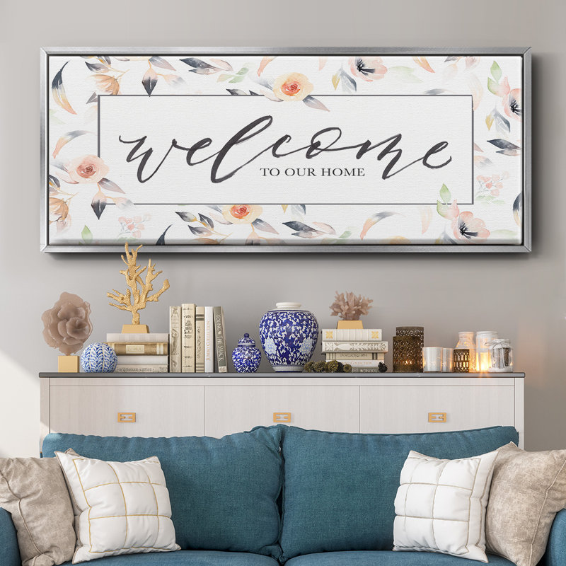 Welcome to Our Home - Toile encadrée