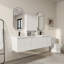 Ensemble de meuble-lavabo blanc double