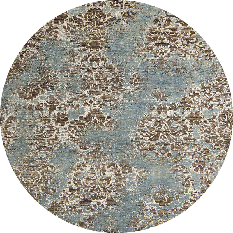 Tapis abstrait moderne 5378, Rond 7 pi