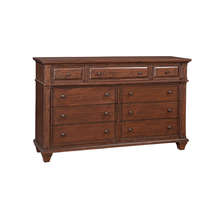 Edgartown 66'' W 9 - Drawer Dresser, Cinnamon Cherry