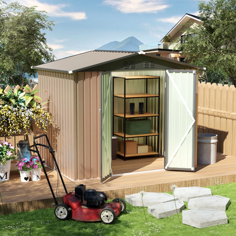 Remise de jardin 8 pi x 6 pi avec toit Apex pour patio