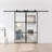 Metal and Glass Sliding Double Barn Door with Installation Hardware Kit (Soft-close Included)-98303719-100489299