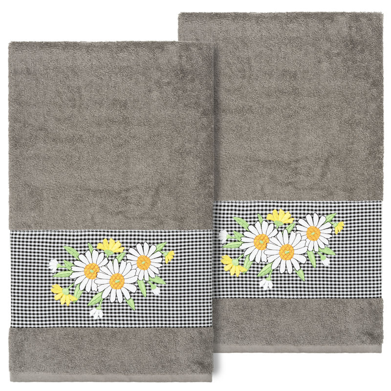 DAISY Midweight Bath Towel, Dark Gray