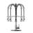 High Arc Brushed Nickel Kitchen Faucet - Single Handle Spring, Pull Down , To Corrosion And Tarnish In Rust Erosion-216391027