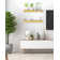 Emerald Lee 2 Piece Oak Solid Wood Floating Shelf