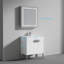 Meuble-lavabo autoportant de 30 pouces avec lavabo, meuble-lavabo en bois avec lavabo en céramique-420209140-420209141