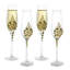 Gold Pearl 177.4ml Glass Flute