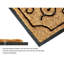 Coco en caoutchouc de couleur 30 po x 18 po tapis de porte extérieur antidérapant Shryock