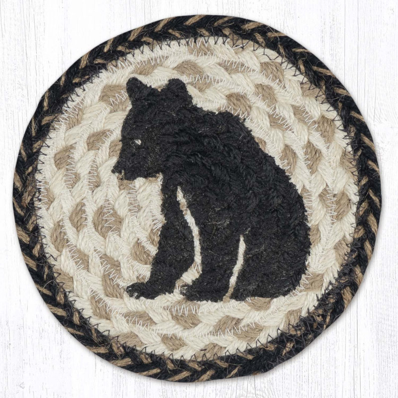  Tapis de jute tressé 7 po H 7 po
