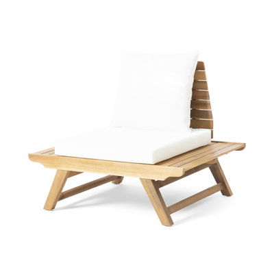 Outdoor Wood Chair - Color With Maintenance- Cushions Seating For Areas Water- Foam Core