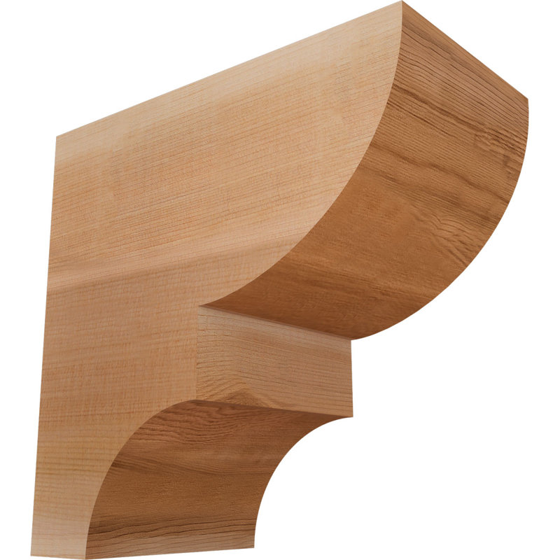 Ridgewood Corbel, 10" H x 5.5" W x 10" D, Western Red Cedar, Smooth