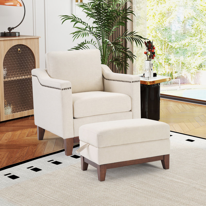 Edgell 2 - Piece Living Room Set, White