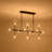 12 - Light Glass Globe Kitchen Island Linear Chandelier