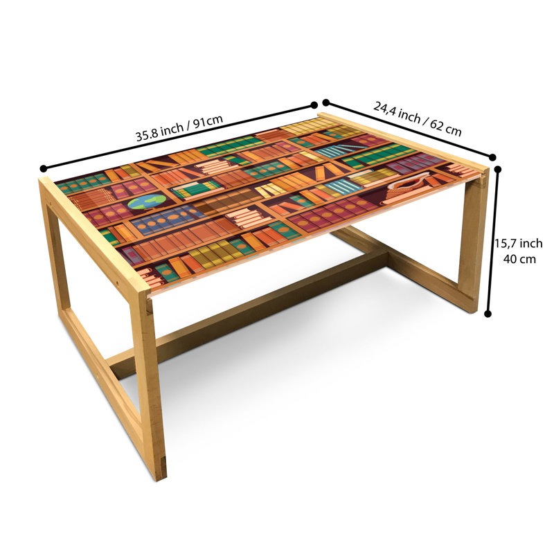 Jamaiya Sled Coffee Table, 90cm H x 62cm W x 40cm D