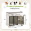 Table d'appoint pour chien avec caisse pour chien