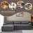 Chenille L-Shape Luxury Sectional Oversized Sofa,Mnimalist Design,Comfy Sleeper Couch For Living Room,Apartment&Reception Spaces,No Assembly Required-127244058