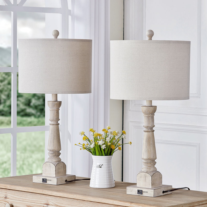 Haydel Resin USB Table Lamp