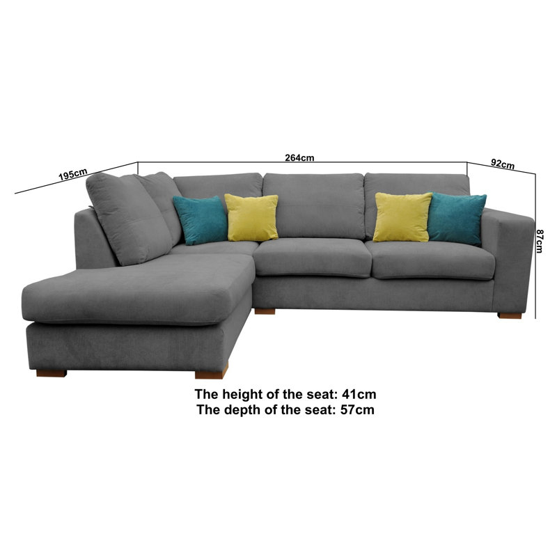 Isobe Corner Sofa, Left Hand Facing, Graphite