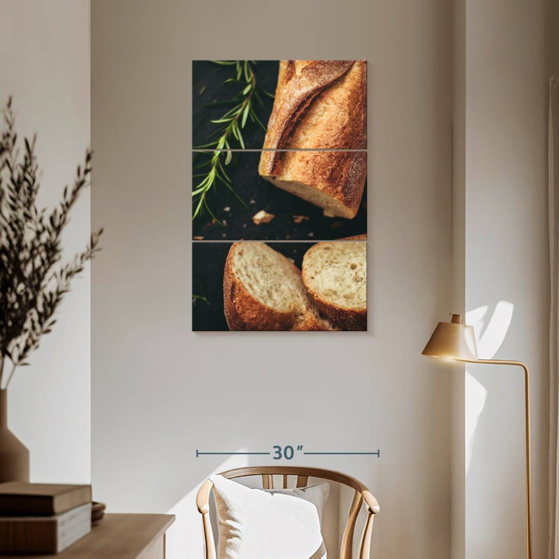 Baguette fraîchement cuite, H 57 po x l 36 po