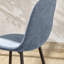 Sumra Set Of 4 Denim Blue Chenille Upholstered Dining Chairs-121257424