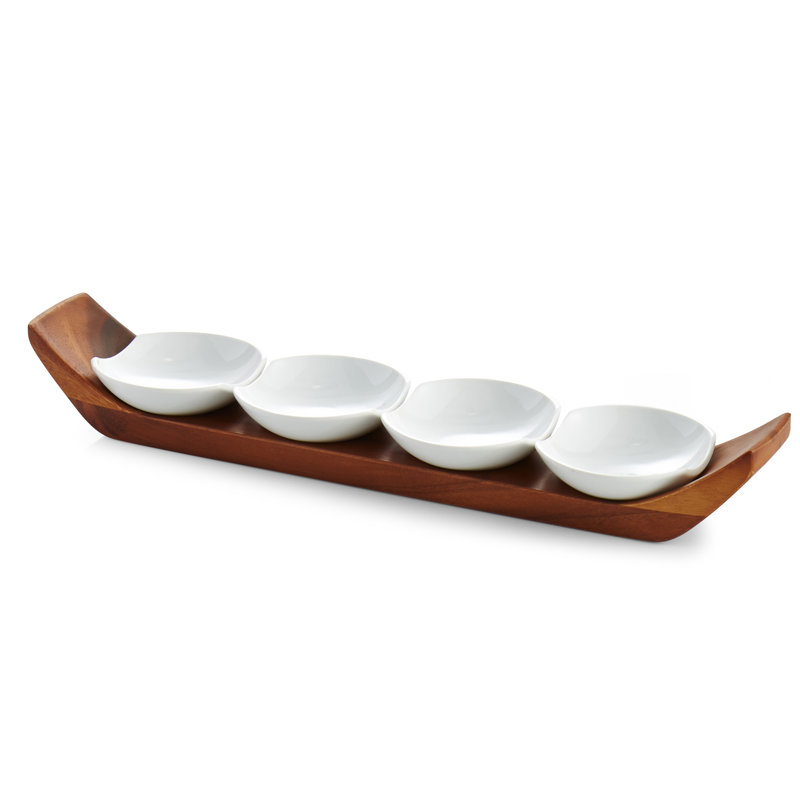 Nambe Quatro Snack & Serve Set