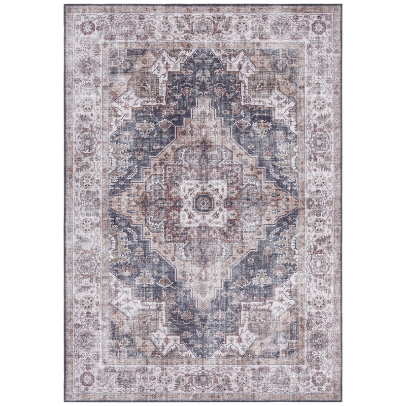 Sylla Tufted Grey Rug, Rectangle 80 x 150cm