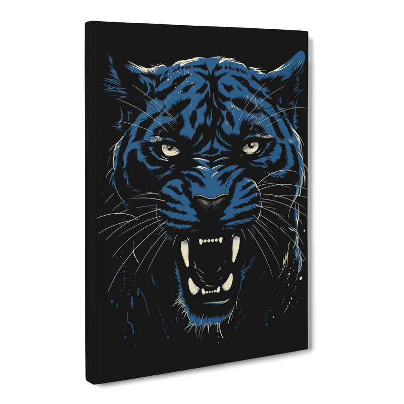 Panther Line - Wrapped Canvas, 50cm H x 35cm W x 3cm D