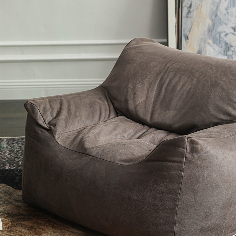 Canapé à billes Nordic, Similicuir gris, H 26,77 po x l 41,73 po x P 39,37 po