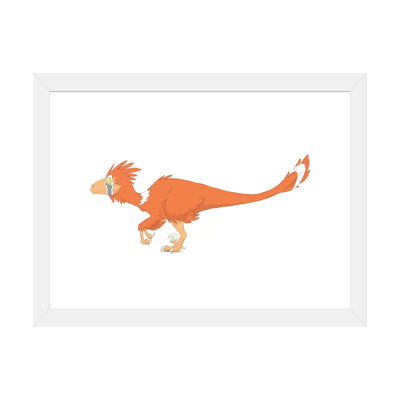 " Deinonychus Pencil Drawing With Digital Color " by Alice Turner
