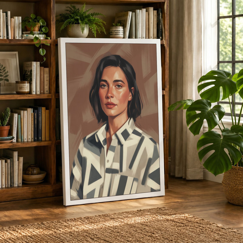Print, 36x24 - 91.4 x 61.0 cm, Teal Border