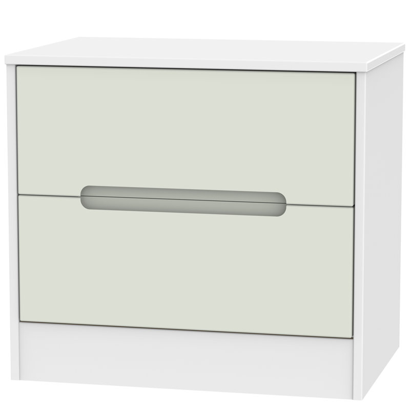 57 cm W Bedside Table, Kashmir Matt/White