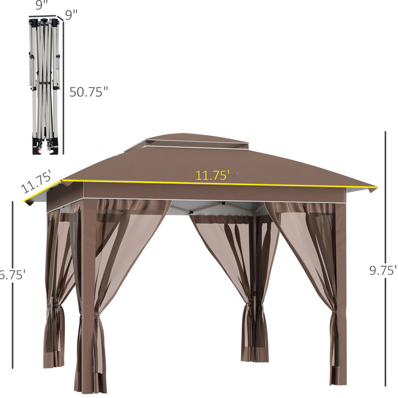 Abri de soleil 12 'X Pop Up Shelter